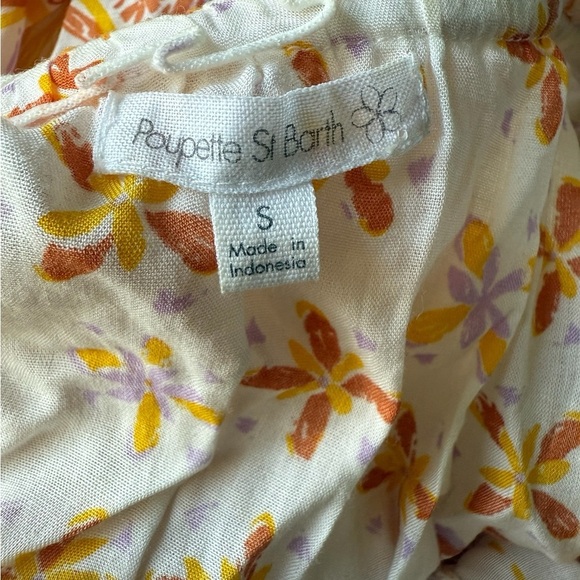 Poupette St. Barth Clara Cream Sleeveless V-Neck Sundress Size small - Picture 7 of 7